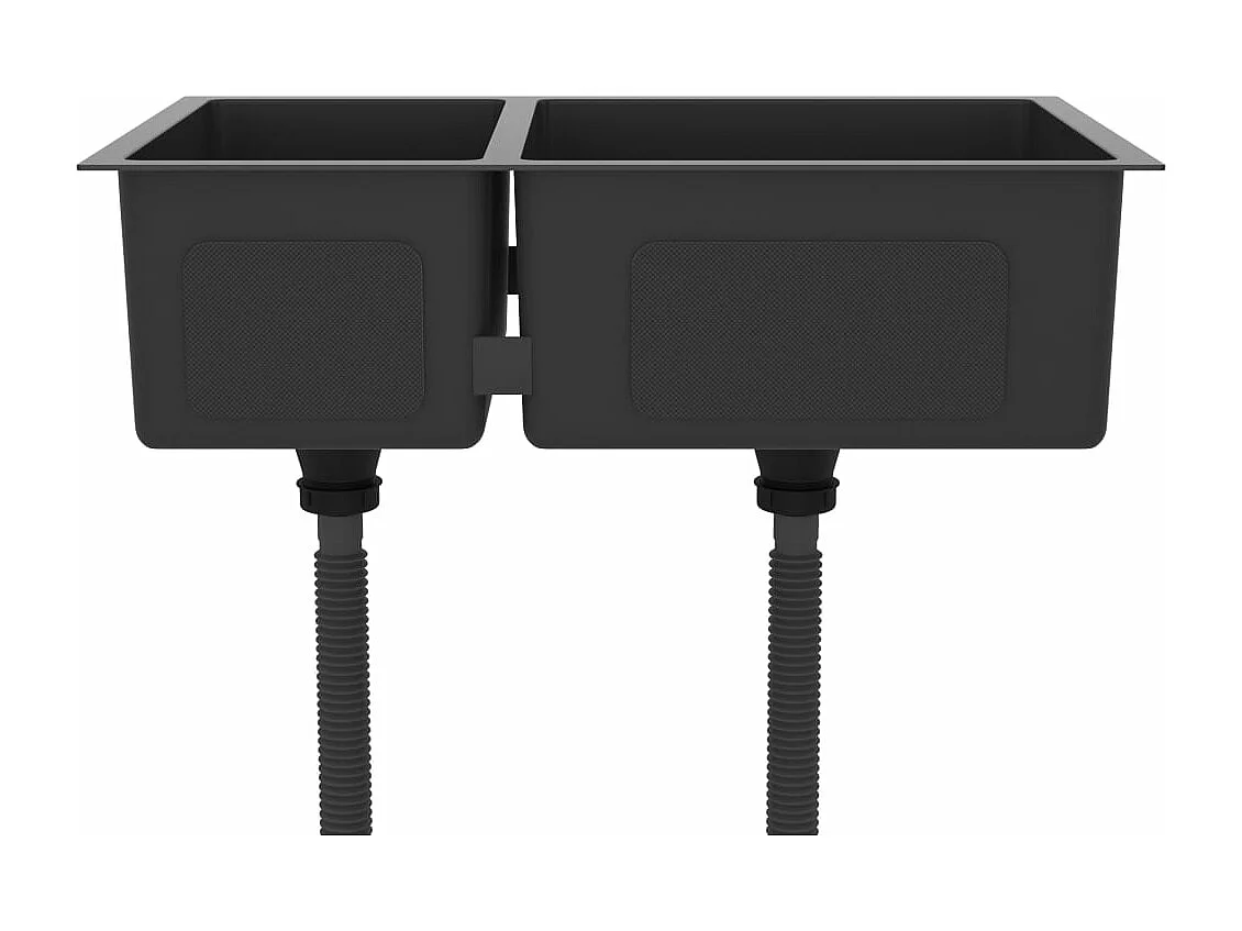 Pia de cozinha 62 x 36 x 51 cm aço inoxidável preto 02_0002478