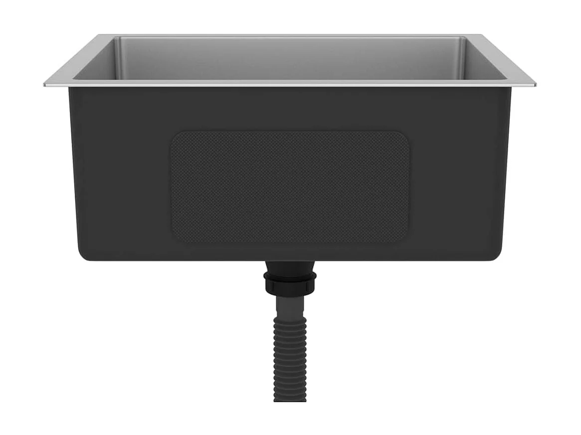 Lavello da cucina fatto a mano 51 x 44 cm acciaio inox argento 02_0002453