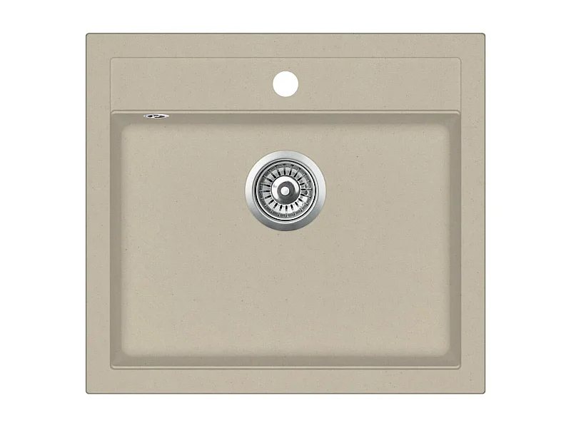 Évier de cuisine seul beige 56.5 x 51 x 30.6 cm 02_0002347