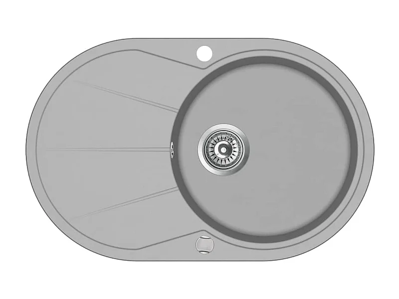Fregadero de granito de una cubeta ovalado gris 02_0002328