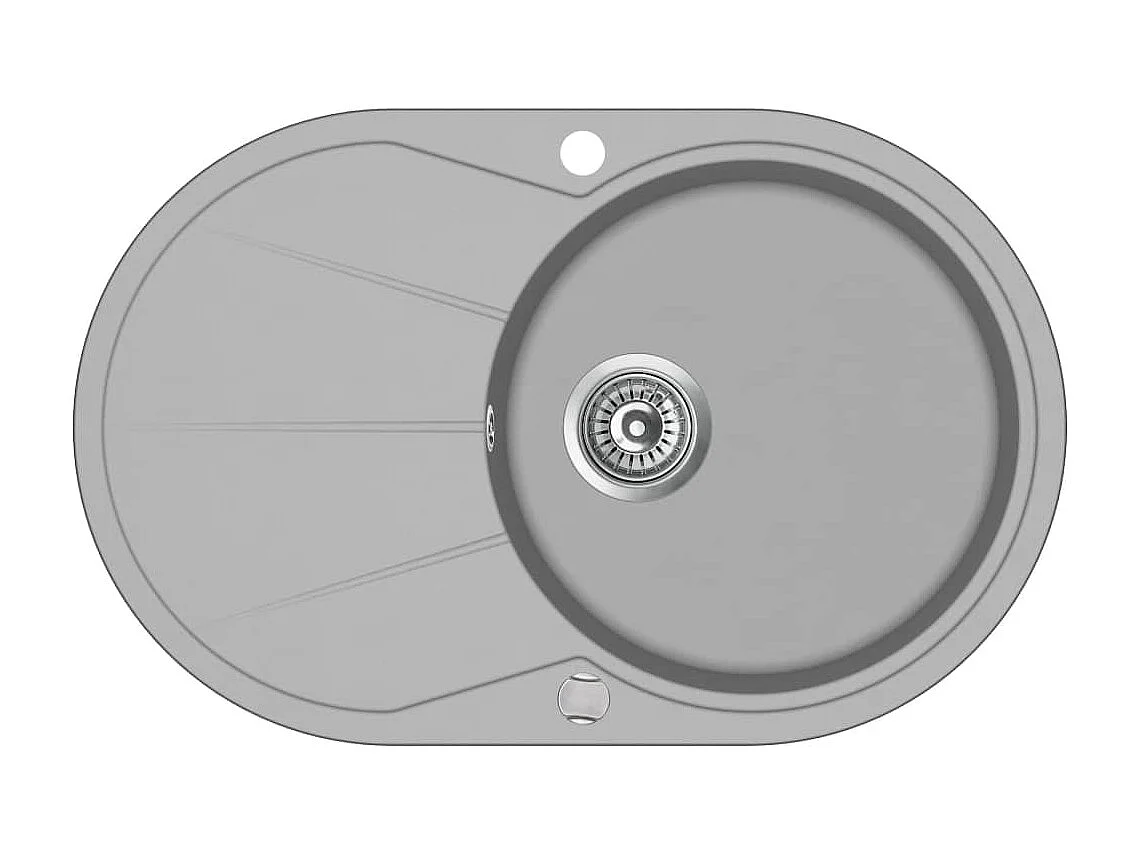 Fregadero de granito de una cubeta ovalado gris 02_0002328
