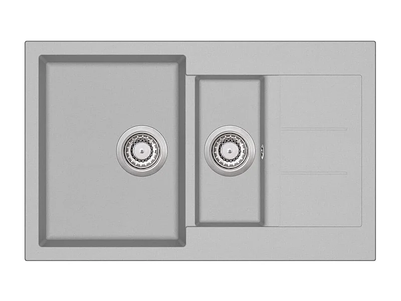 Évier de cuisine en grise 80 x 50 x 30.6 cm 02_0002320