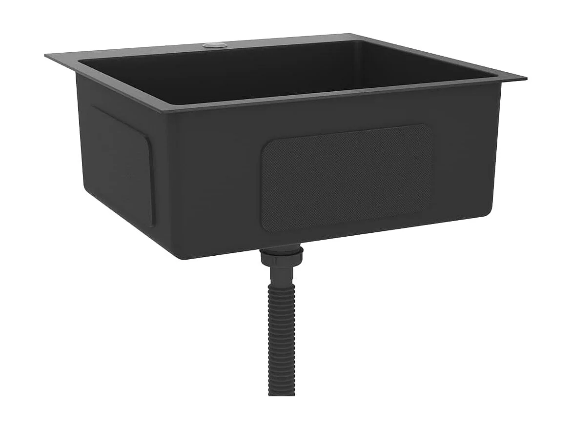 Évier de cuisine fait argenté 53 x 50 x 20 cm 02_0002460