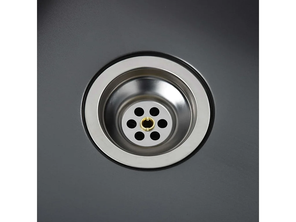 Lavello da cucina fatto a mano con filtro in acciaio inox nero 02_0002367