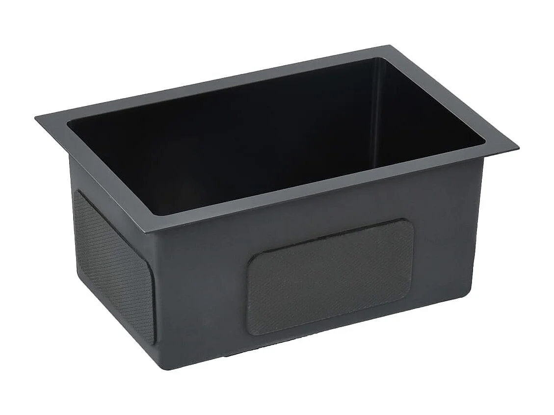 Lavello da cucina fatto a mano con filtro in acciaio inox nero 02_0002367