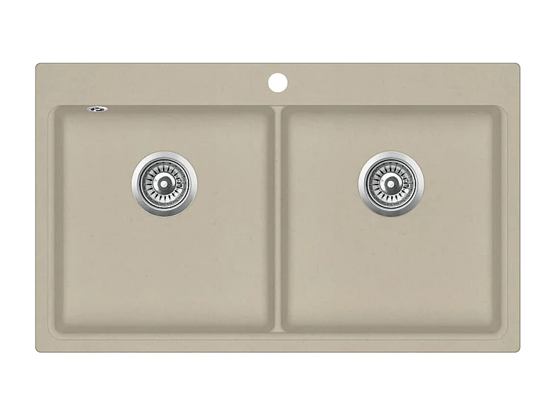 Évier de cuisine granit beige 39 x 40 x 20 cm 02_0002336