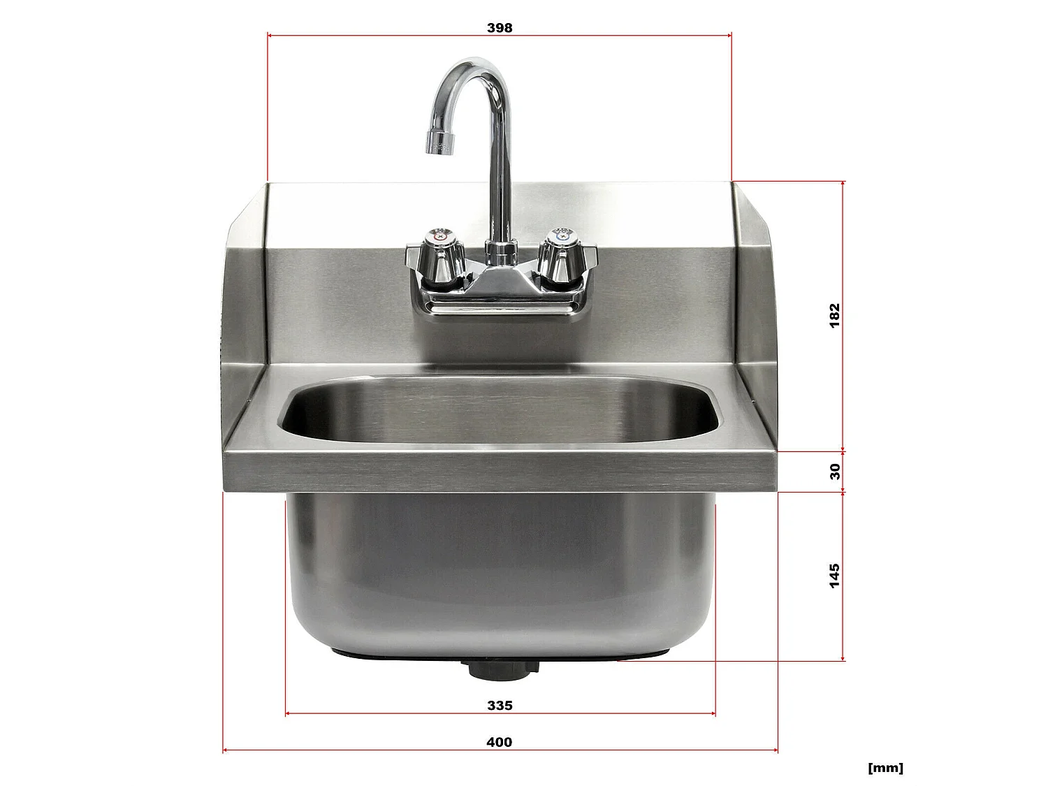 Fregadero de acero inoxidable de alta calidad lavabo cuadrado grifo para lavabo 16_0002396