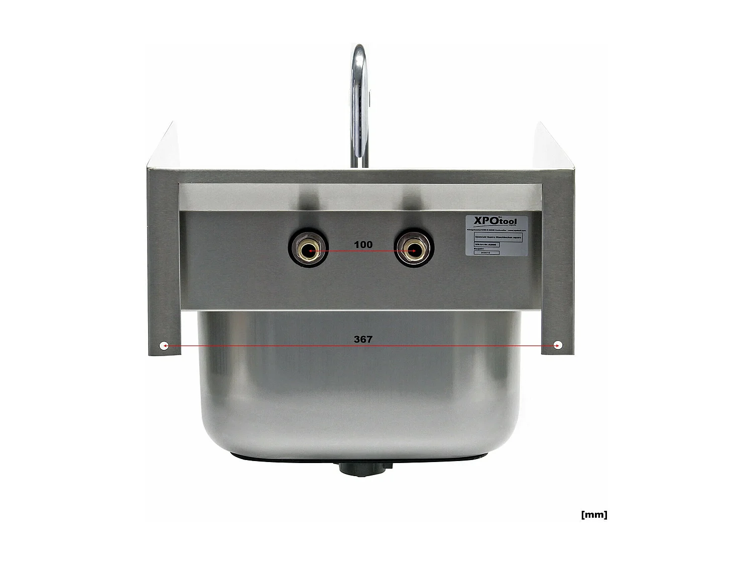 Fregadero de acero inoxidable de alta calidad lavabo cuadrado grifo para lavabo 16_0002396