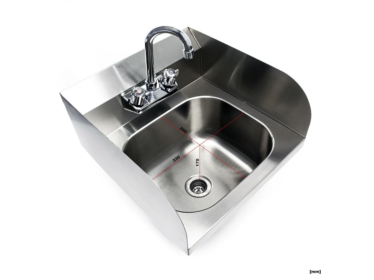 Fregadero de acero inoxidable de alta calidad lavabo cuadrado grifo para lavabo 16_0002396