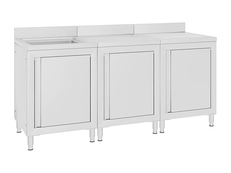 Fregadero de cocina profesional 180 x 60 x 96 cm acero inoxidable 02_0000721