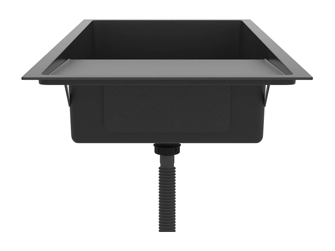 Évier de cuisine fait argenté 100 x 44 x 20 cm 02_0002476