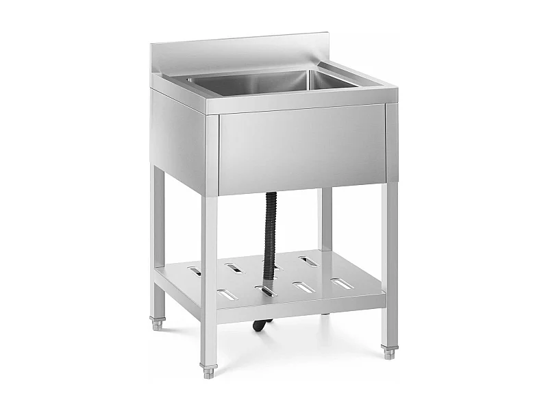 Évier professionnel 1 bac argenté 60 x 60 x 94 cm 14_0000162