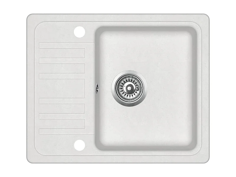 Lavello cucina 57,5 ​​x 46 cm granito bianco 02_0002346