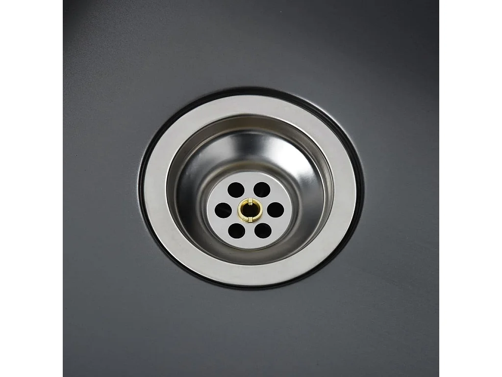 Évier de cuisine fait argenté 55 x 44 x 20 cm 02_0002462