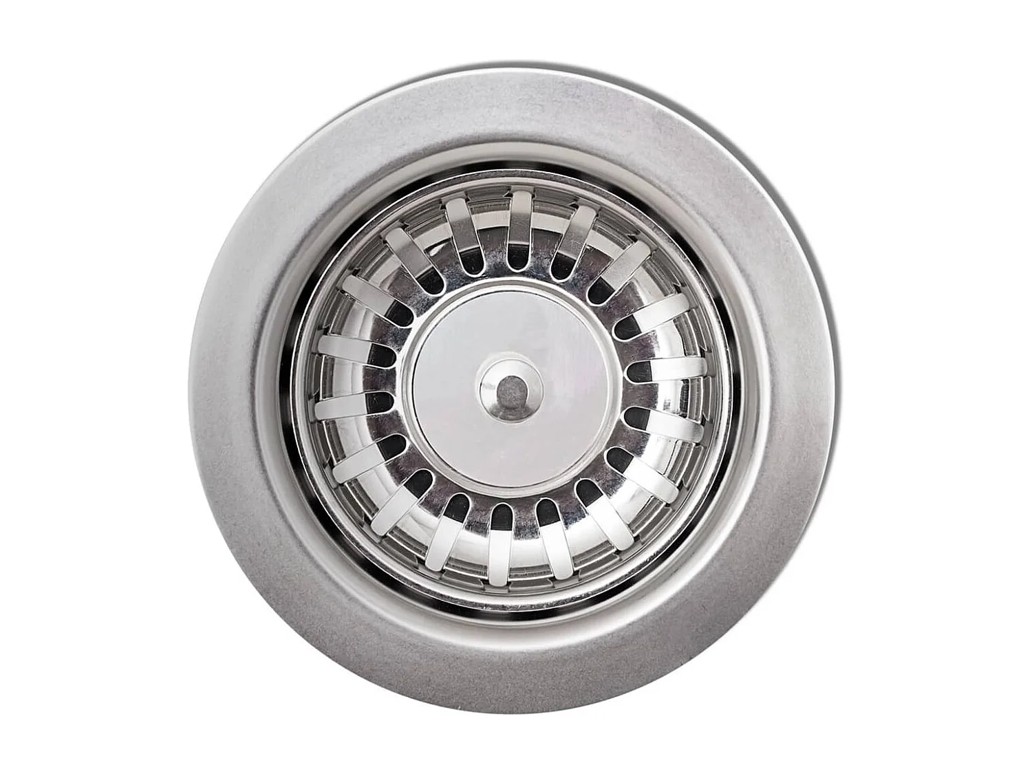 Lavello cucina doppio 96 x 50 cm lavabo in granito bianco 02_0002340