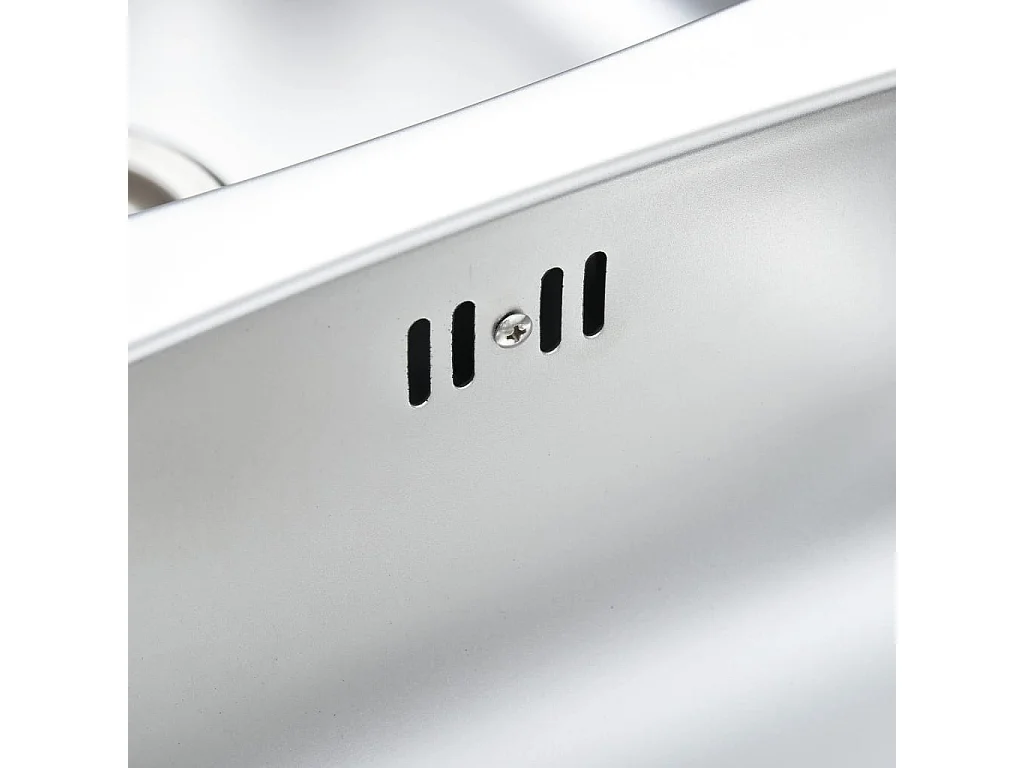 Évier double de cuisine argenté 120 x 50 x 16 cm 02_0002360