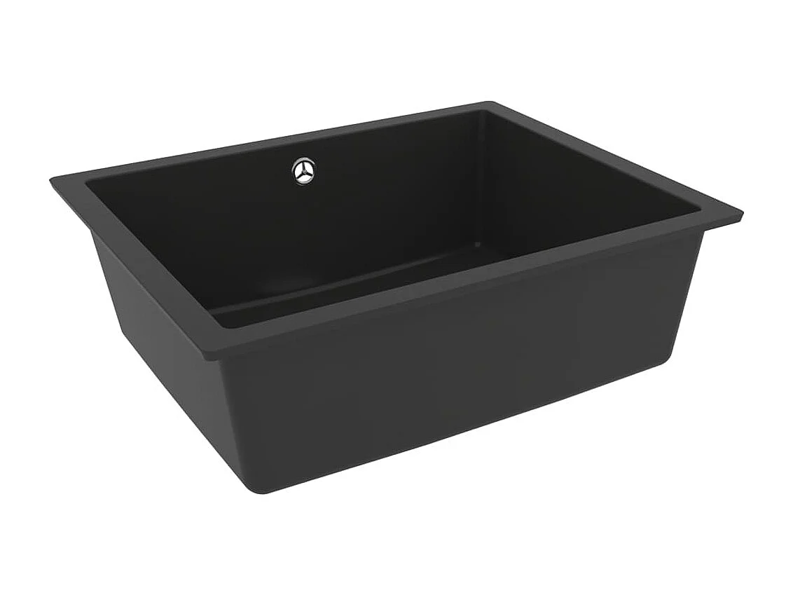 Évier de cuisine avec noire 55 x 46 x 19.4 cm 02_0002389