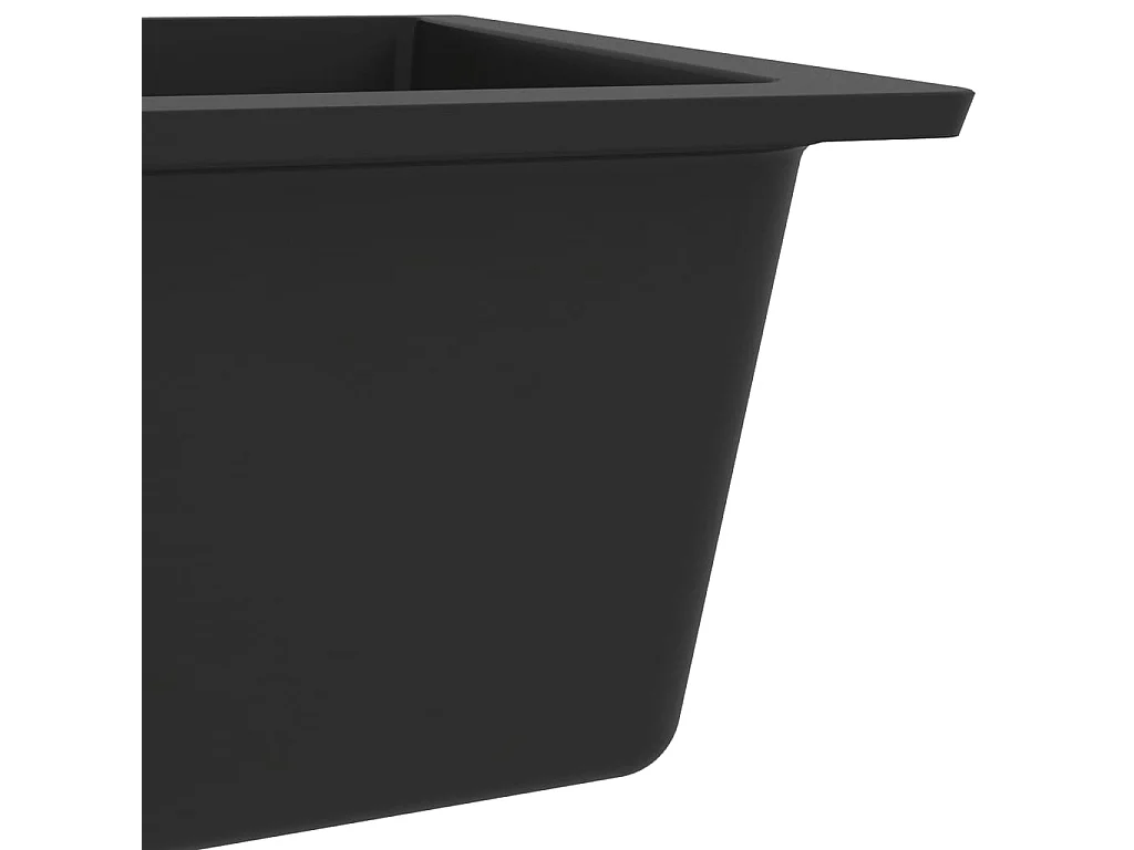 Évier de cuisine avec noire 55 x 46 x 19.4 cm 02_0002389