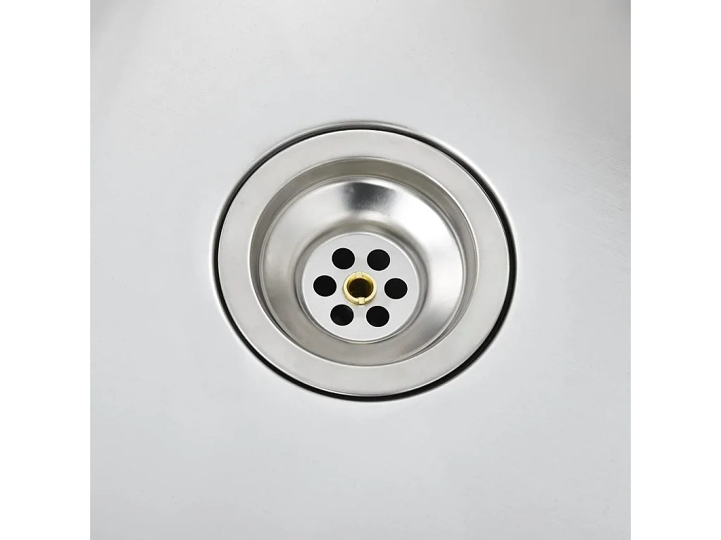 Évier de cuisine fait argenté 44 x 44 x 20 cm 02_0002362