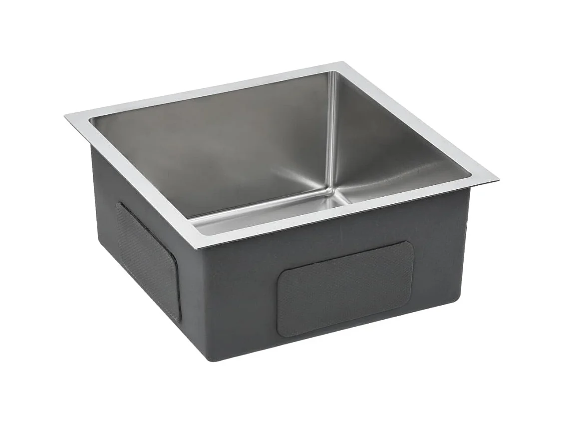 Lavello da cucina fatto a mano con filtro 44 x 44 cm in acciaio inox 02_0002362
