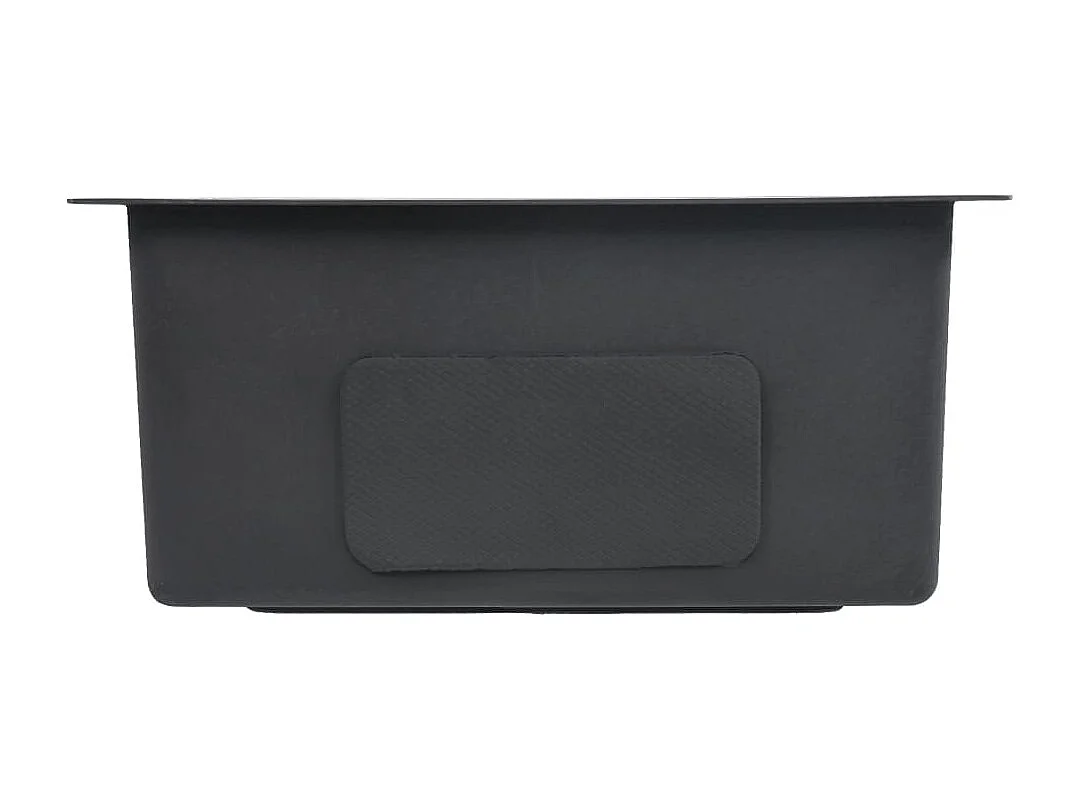 Fregadero de cocina hecho a mano con colador 44 x 44 cm acero inoxidable 02_0002362