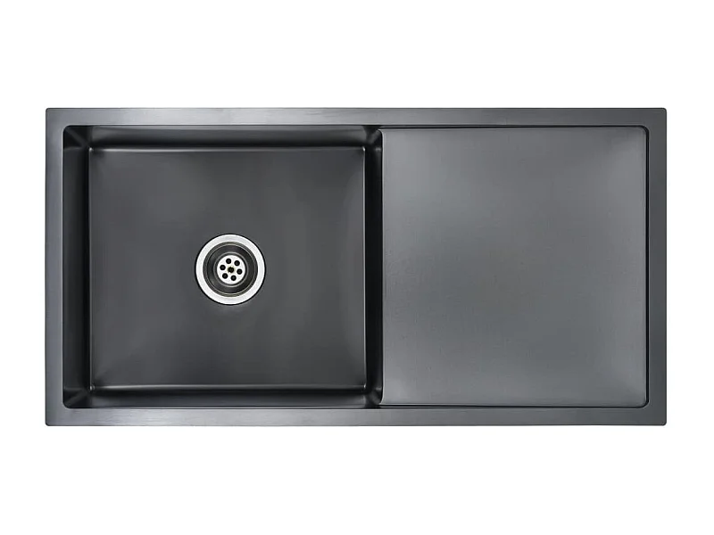 Évier de cuisine fait argenté 87 x 44 x 20 cm 02_0002371