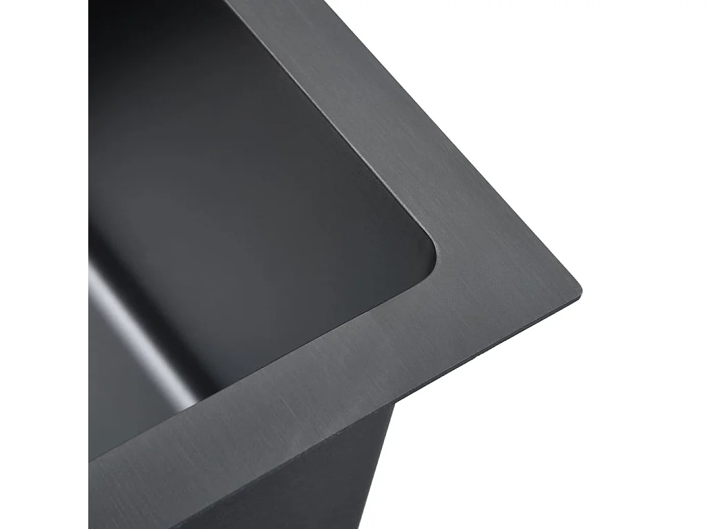 Évier de cuisine fait argenté 87 x 44 x 20 cm 02_0002371