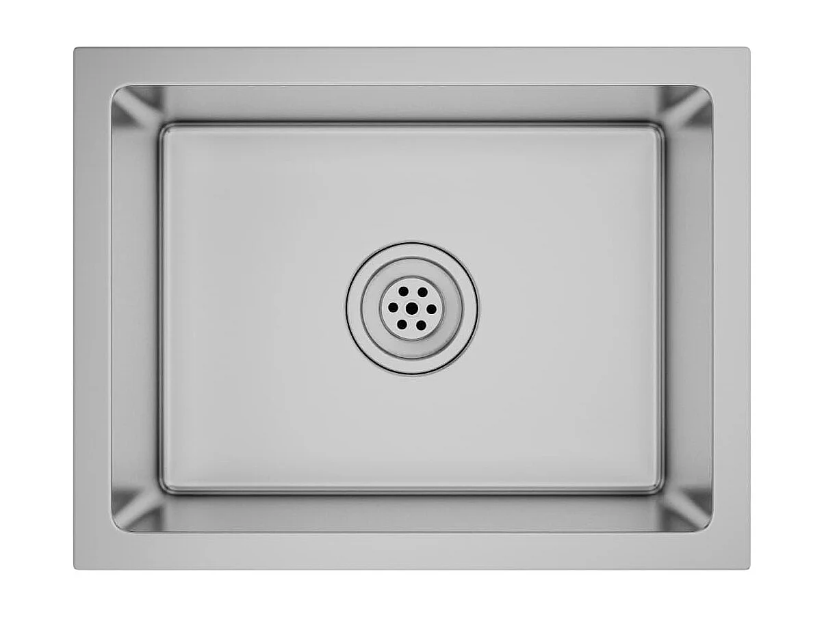 Lavello da cucina fatto a mano 44 x 34 cm acciaio inox argento 02_0002457