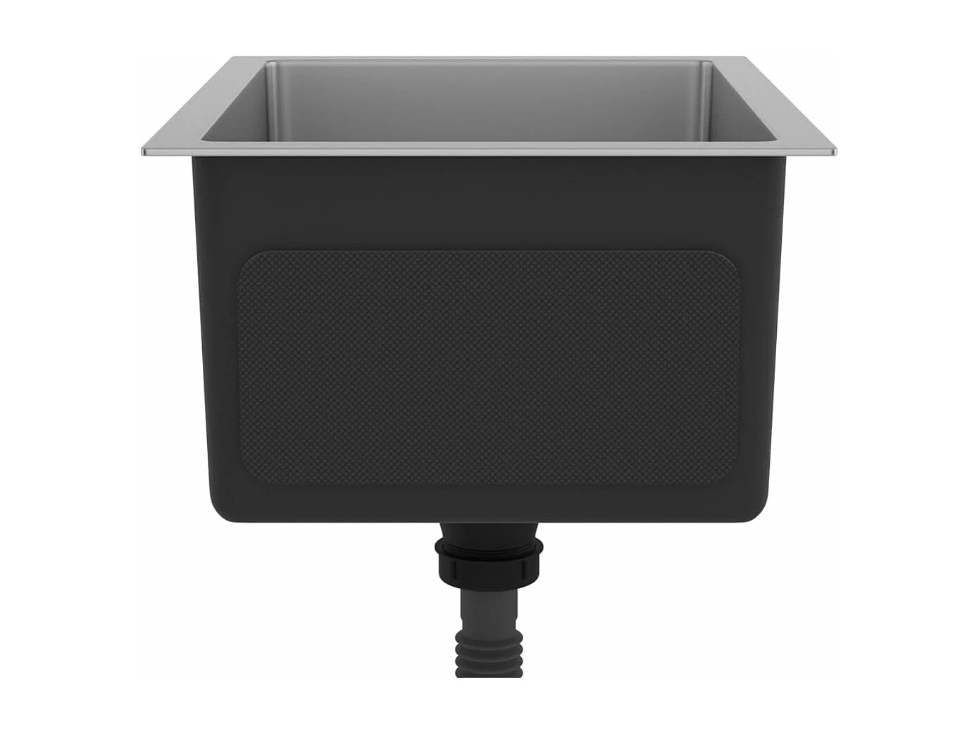 Lavello da cucina fatto a mano 44 x 34 cm acciaio inox argento 02_0002457