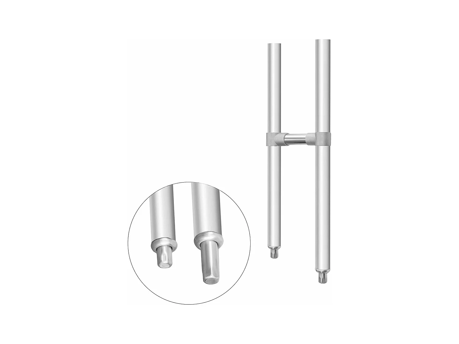 Evier professionnel 3 Bacs argenté 50 x 100 x 97 cm 14_0001591