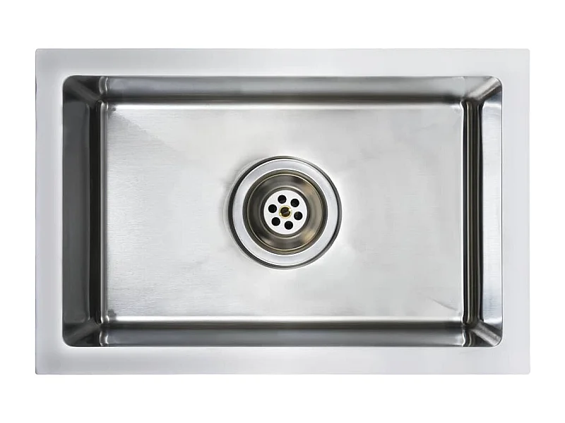 Pia de cozinha artesanal com filtro 44 x 29 cm aço inoxidável 02_0002361