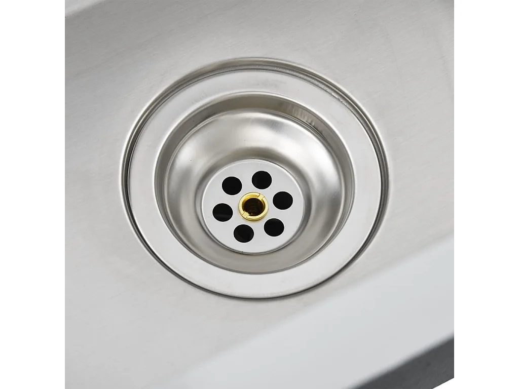 Évier de cuisine fait argenté 44 x 29 x 20 cm 02_0002361