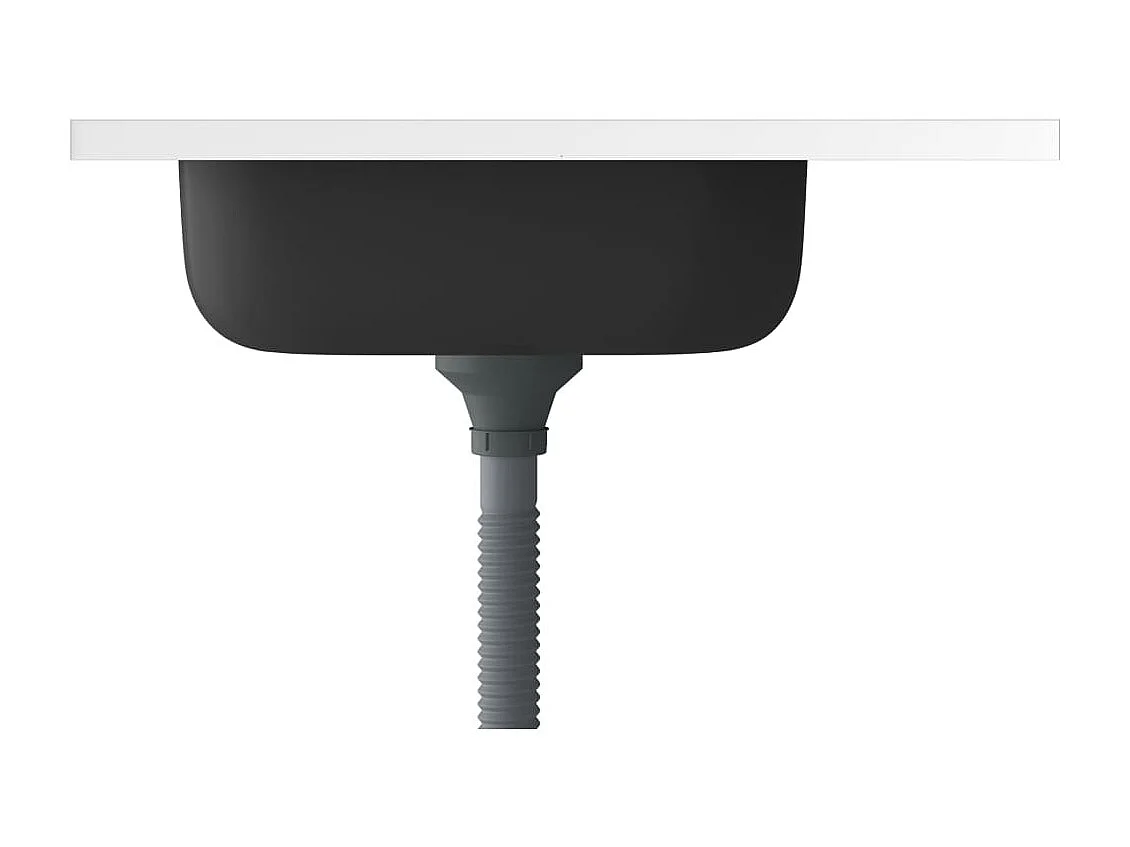 Juego de fregadero y escurridor de cocina plateado 60 x 60 cm acero inoxidable 02_0002426