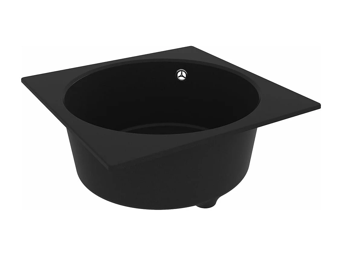 Évier de cuisine avec noire 48 x 48 x 19.7 cm 02_0002385