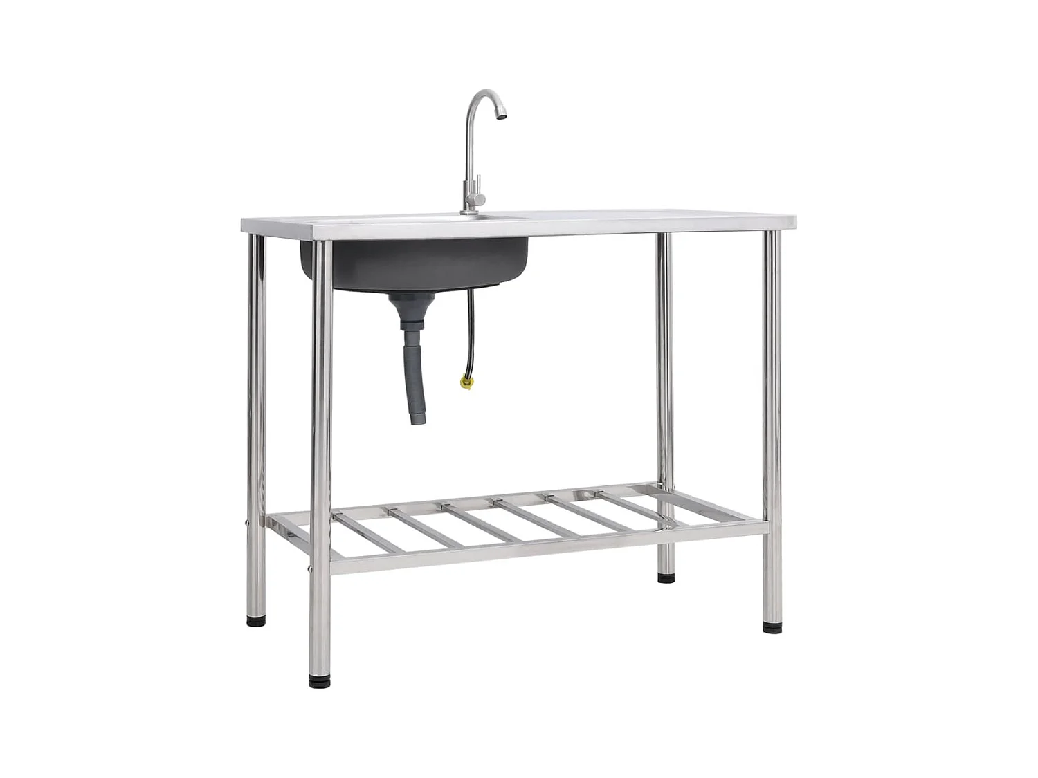 Lavello da campeggio Lavello singolo con rubinetto Acciaio inox 02_0002439