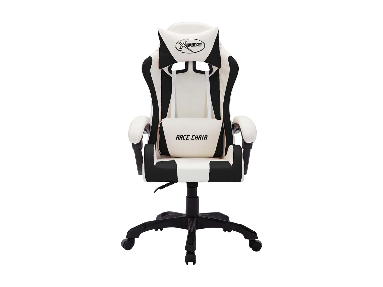 Poltrona giratória para computador, escritório, estudo, videogames com LED RGB e imitação de couro multicolorido 02_0024198