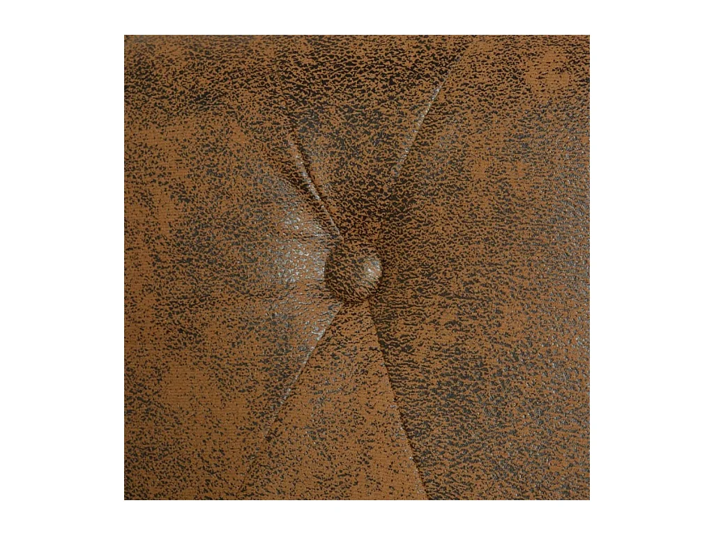 Sofá Chesterfield de 2 plazas cuero artificial marrón 02_0019063