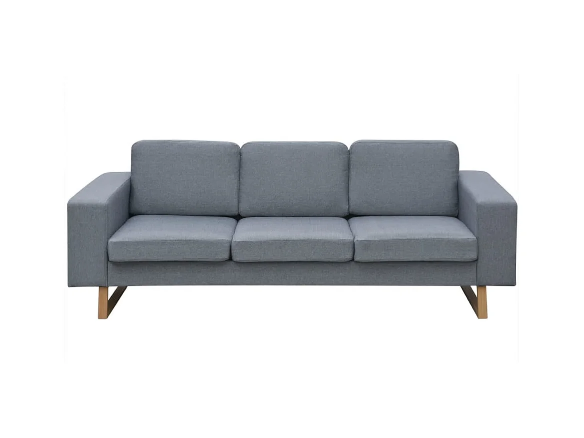 Canapé avec 3 places tissu grise 200 x 82 x 76 cm 02_0020588