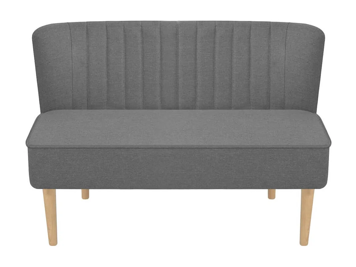 Sofá 117 x 55,5 x 77 cm tela gris claro 02_0019481