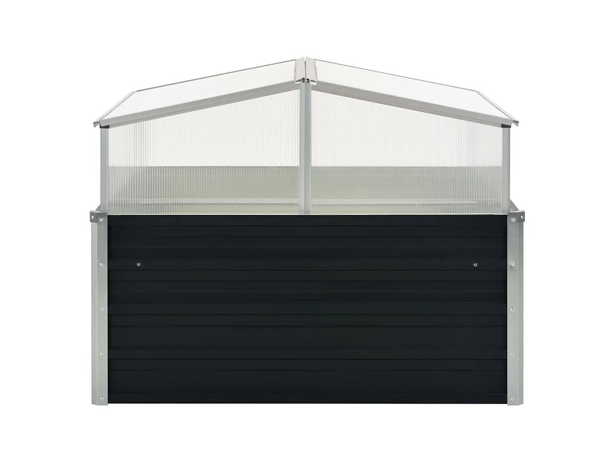 Invernadero 100 x 100 x 77 cm acero galvanizado antracita 02_0001737