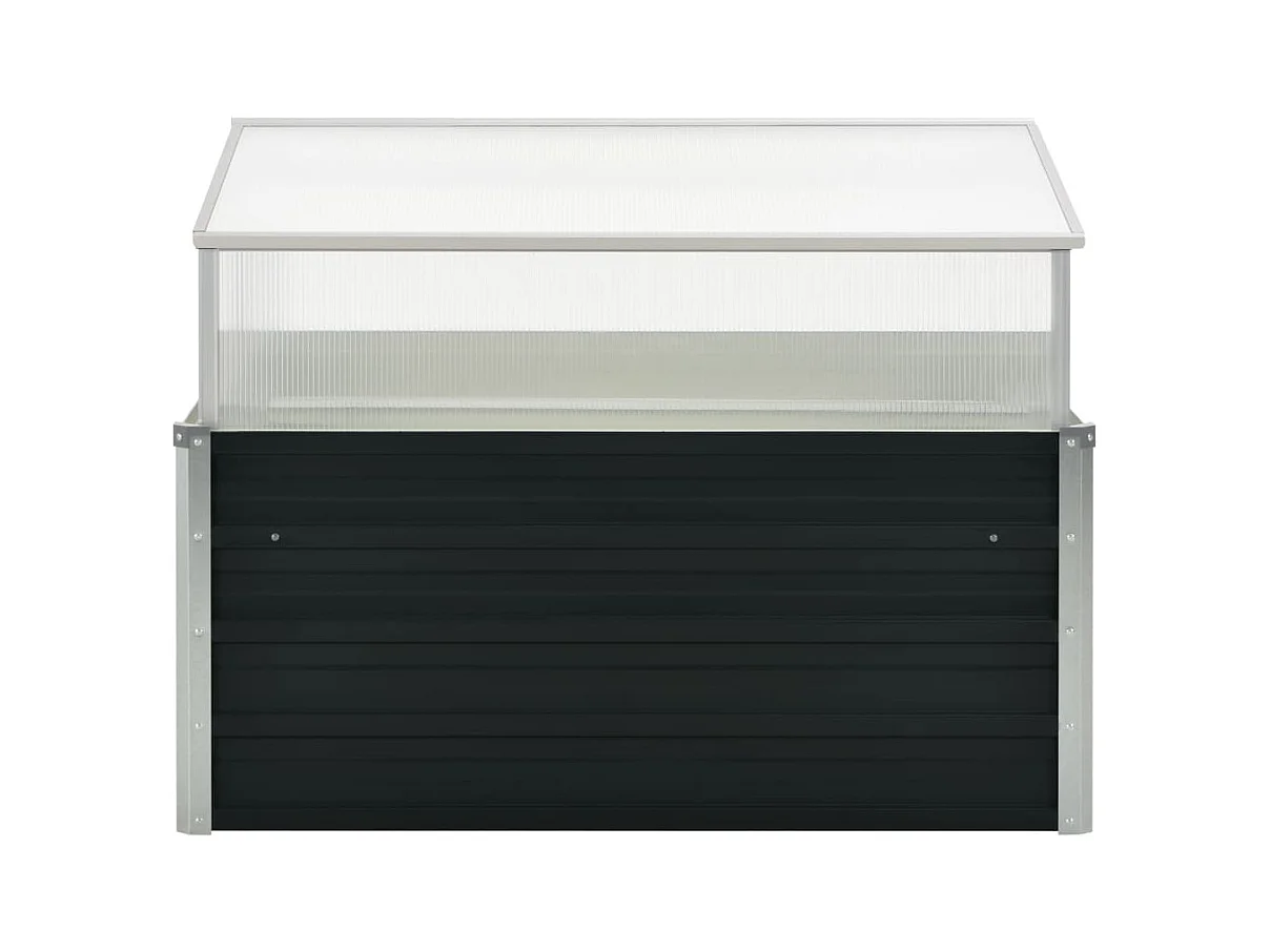 Invernadero 100 x 100 x 77 cm acero galvanizado antracita 02_0001737