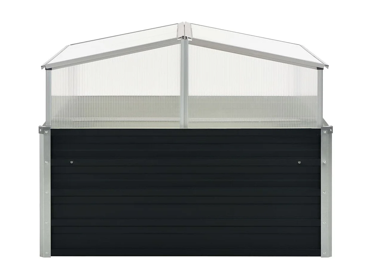 Invernadero 100 x 100 x 77 cm acero galvanizado antracita 02_0001737