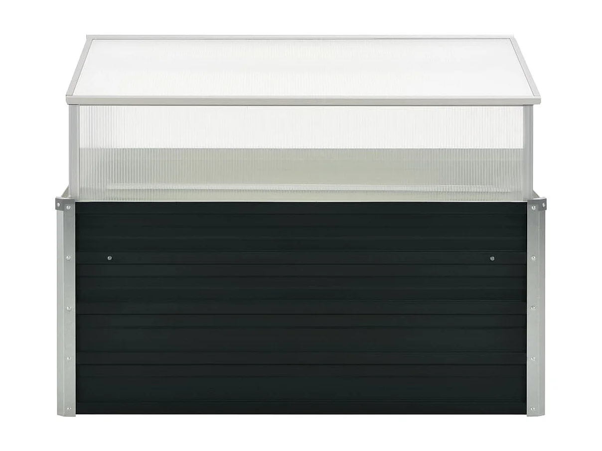 Invernadero 100 x 100 x 77 cm acero galvanizado antracita 02_0001737