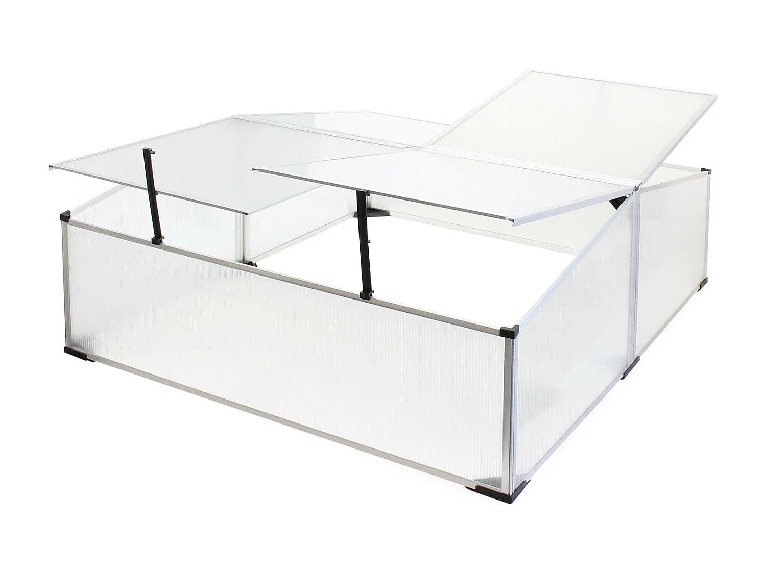 Mini serre jardin double polycarbonate 120 x 100 x 40 cm 16_0002680