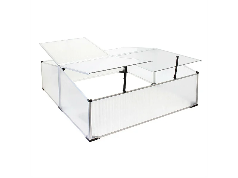 Mini serre jardin double polycarbonate 120 x 100 x 40 cm 16_0002680