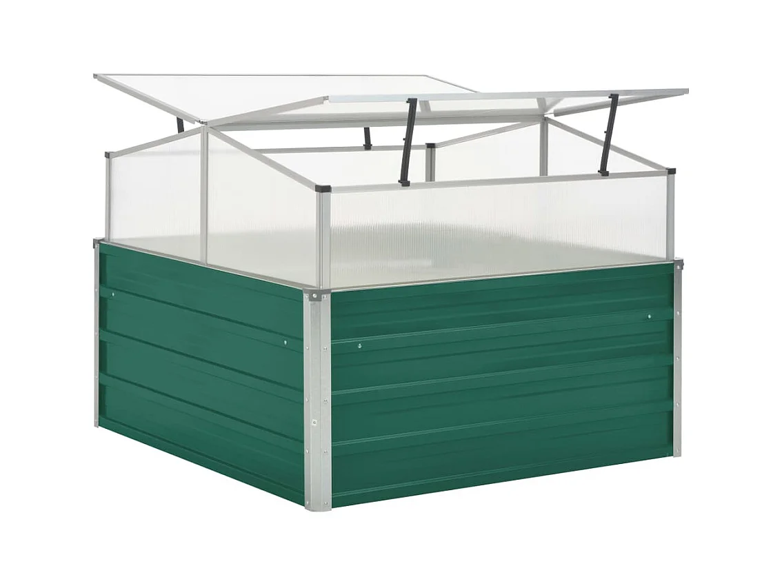 Invernadero 100 x 100 x 77 cm acero galvanizado verde 02_0001739