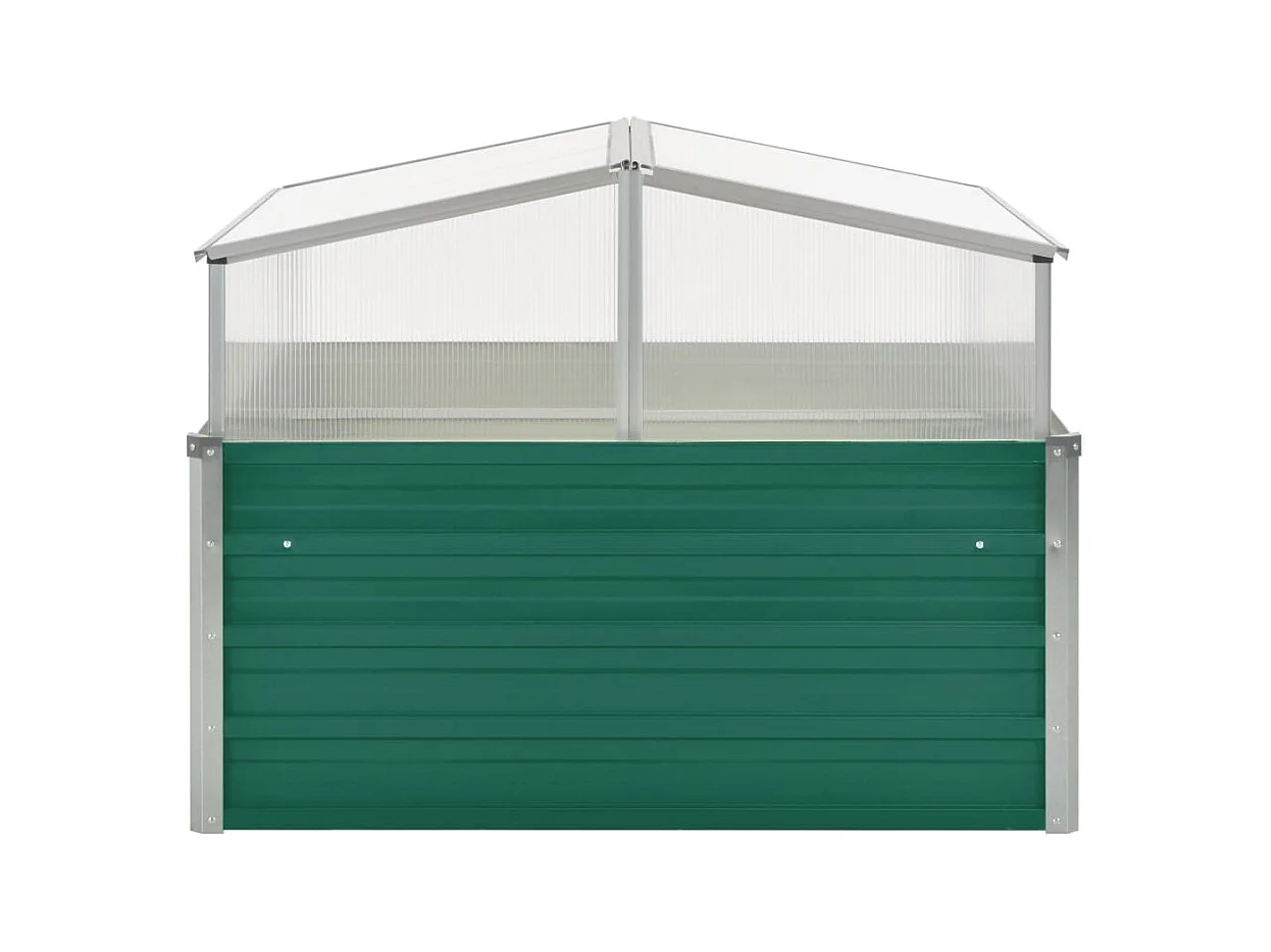 Invernadero 100 x 100 x 77 cm acero galvanizado verde 02_0001739