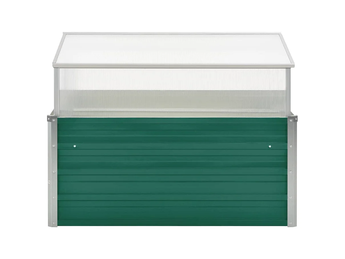 Invernadero 100 x 100 x 77 cm acero galvanizado verde 02_0001739