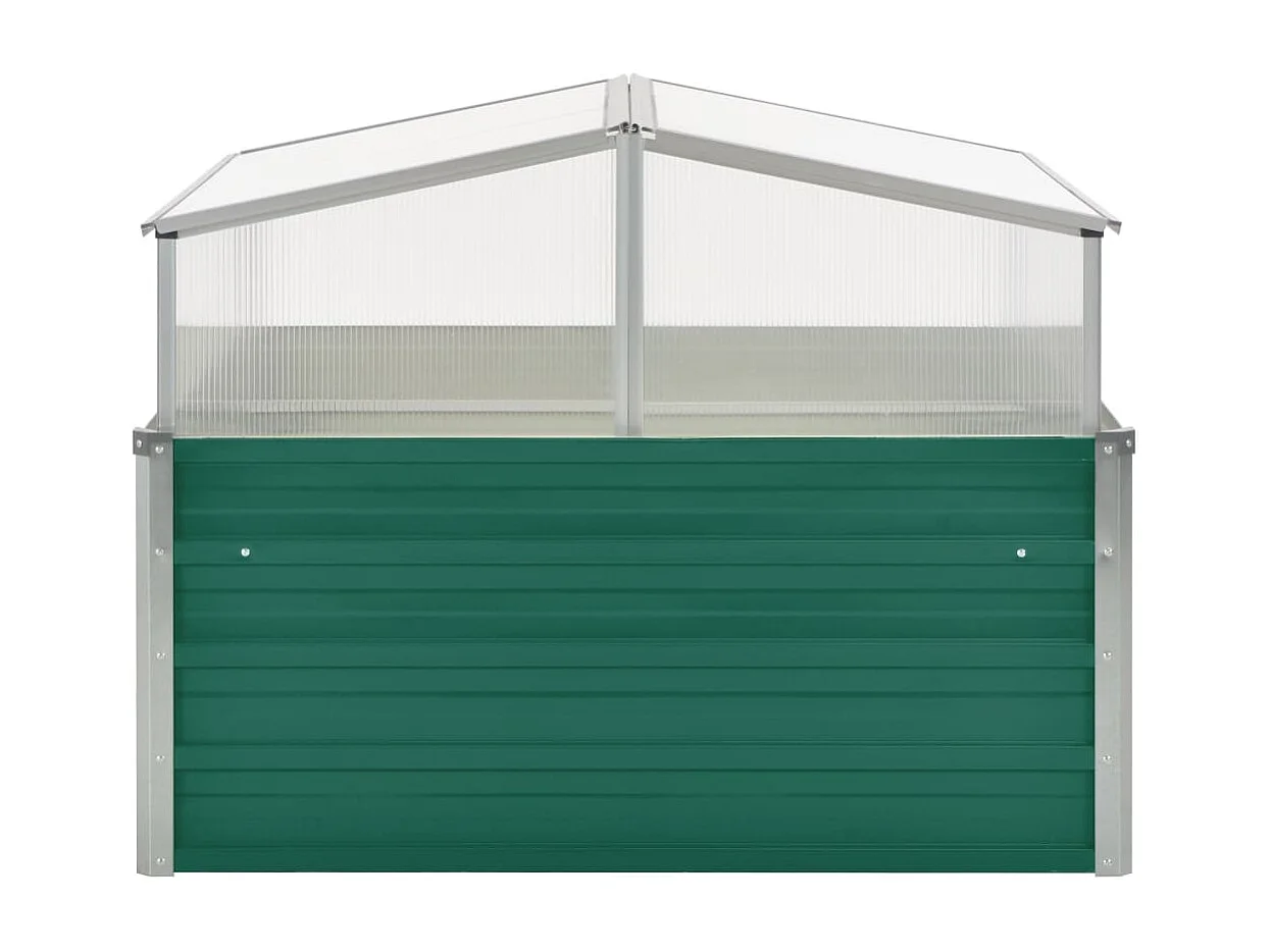 Invernadero 100 x 100 x 77 cm acero galvanizado verde 02_0001739