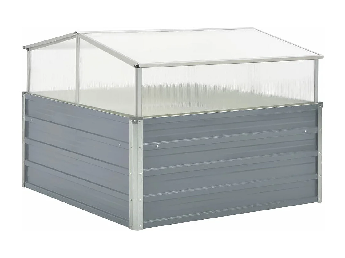 Invernadero 100 x 100 x 85 cm acero galvanizado gris 02_0001736